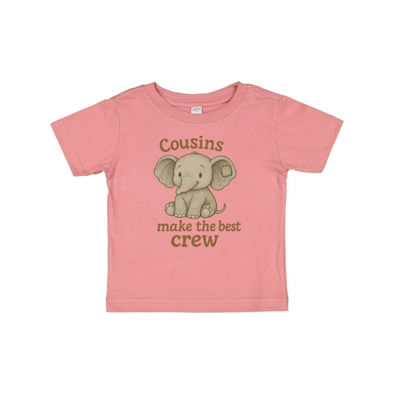 Inktastic Cousins Make the Best Crew Elephant Graphic Boys or Girls Baby T-Shirt