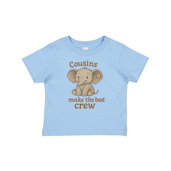Inktastic Cousins Make the Best Crew Elephant Graphic Boys or Girls Baby T-Shirt