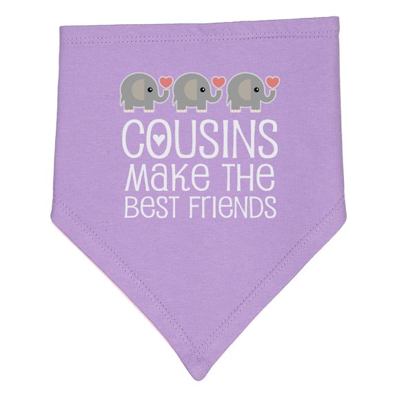 Inktastic Cousins Make the Best Friends Baby Bandana Bib