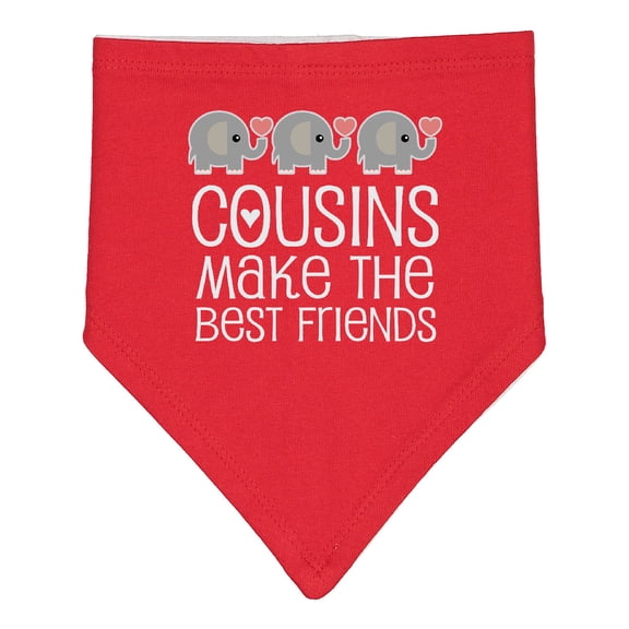 Inktastic Cousins Make the Best Friends Baby Bandana Bib