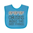 thumbnail image 1 of Inktastic Cousins Make the Best Friends Boys or Girls Baby Bib, 1 of 4
