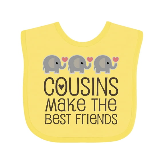 Inktastic Cousins Make the Best Friends Boys or Girls Baby Bib