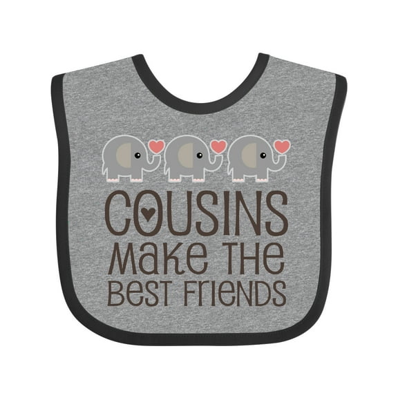 Inktastic Cousins Make the Best Friends Boys or Girls Baby Bib