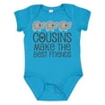 thumbnail image 1 of Inktastic Cousins Make the Best Friends Boys or Girls Baby Bodysuit, 1 of 5