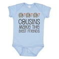 thumbnail image 1 of Inktastic Cousins Make the Best Friends Boys or Girls Baby Bodysuit, 1 of 5