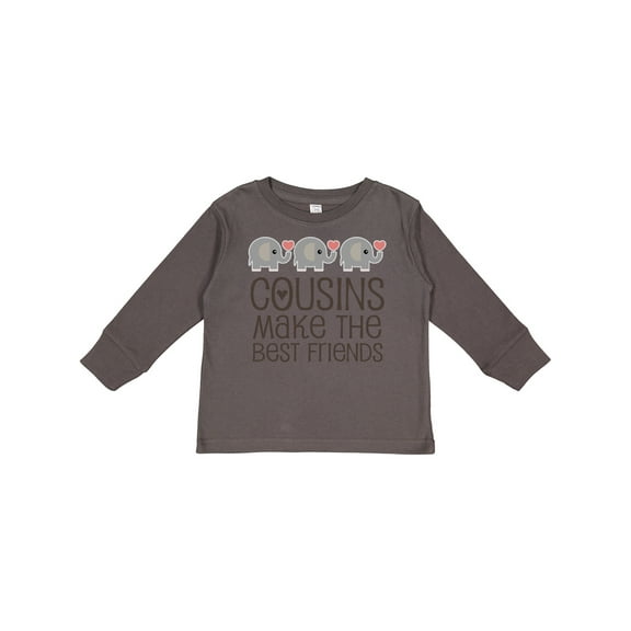 Inktastic Cousins Make the Best Friends Boys or Girls Long Sleeve Toddler T-Shirt
