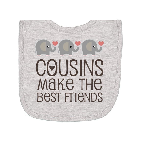 Inktastic Cousins Make the Best Friends Newborn Bib