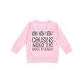 thumbnail image 1 of Inktastic Cousins Make the Best Friends Toddler Sweatshirt, 1 of 4