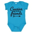 thumbnail image 1 of Inktastic Cousins Make the Best Friends with Arrow Boys or Girls Baby Bodysuit, 1 of 5