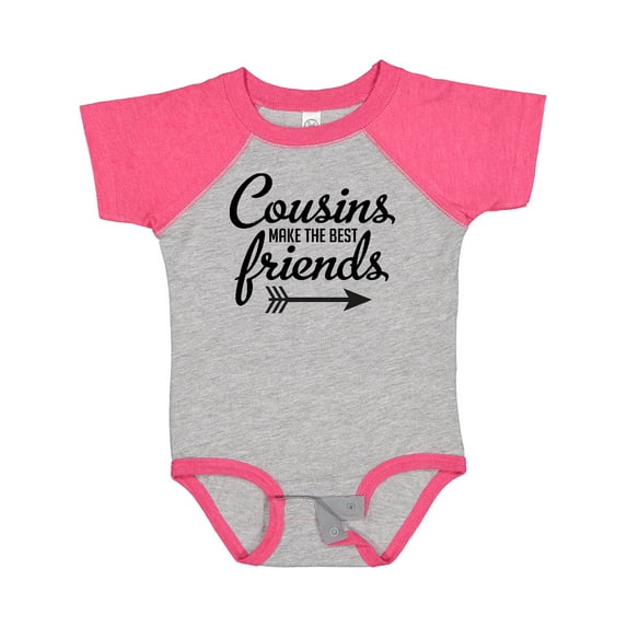 Inktastic Cousins Make the Best Friends with Arrow Boys or Girls Baby Bodysuit