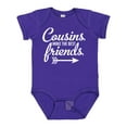 thumbnail image 1 of Inktastic Cousins Make the Best Friends with Arrow Boys or Girls Baby Bodysuit, 1 of 5
