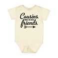 thumbnail image 1 of Inktastic Cousins Make the Best Friends with Arrow Boys or Girls Baby Bodysuit, 1 of 5
