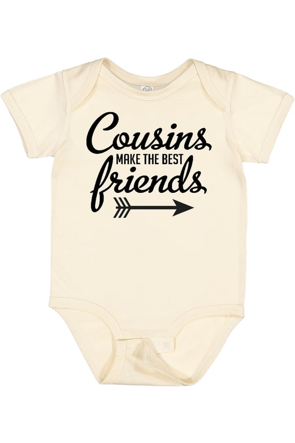 Cousins Make the Best Friends with Arrow Boys or Girls Baby Bodysuit