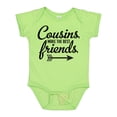 thumbnail image 1 of Inktastic Cousins Make the Best Friends with Arrow Boys or Girls Baby Bodysuit, 1 of 5