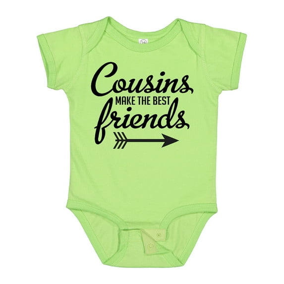 Inktastic Cousins Make the Best Friends with Arrow Boys or Girls Baby Bodysuit