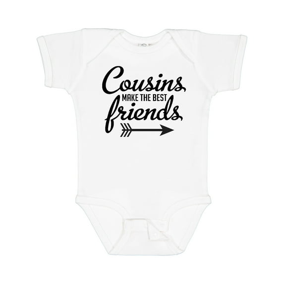Inktastic Cousins Make the Best Friends with Arrow Boys or Girls Baby Bodysuit