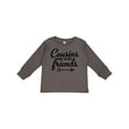 thumbnail image 1 of Inktastic Cousins Make the Best Friends with Arrow Boys or Girls Long Sleeve Toddler T-Shirt, 1 of 5