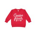 thumbnail image 1 of Inktastic Cousins Make the Best Friends with Arrow Toddler Sweatshirt, 1 of 4