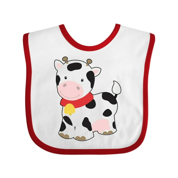 Inktastic Cow Boys or Girls Baby Bib