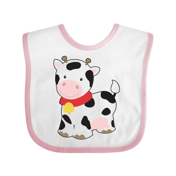Inktastic Cow Boys or Girls Baby Bib