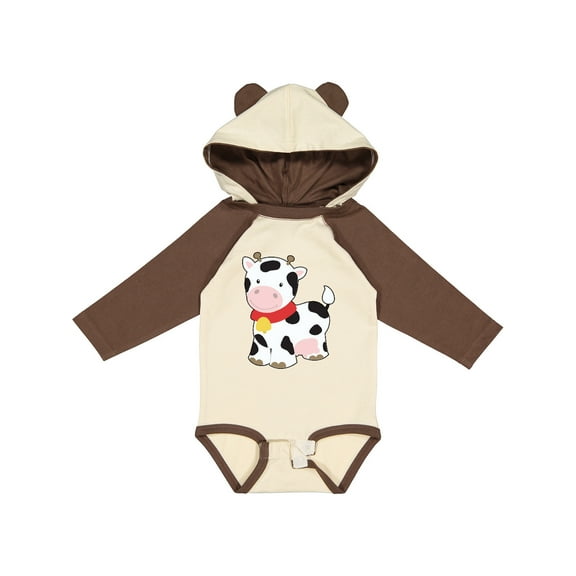 Inktastic Cow Boys or Girls Long Sleeve Baby Bodysuit