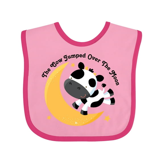 Inktastic Cow Jumped over the Moon Boys or Girls Baby Bib