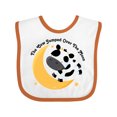 thumbnail image 1 of Inktastic Cow Jumped over the Moon Boys or Girls Baby Bib, 1 of 4