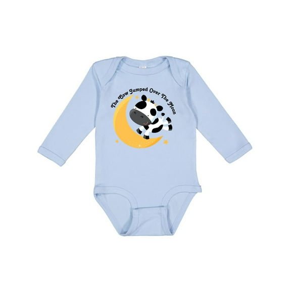 Inktastic Cow Jumped over the Moon Boys or Girls Long Sleeve Baby Bodysuit