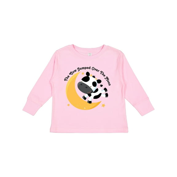 Inktastic Cow Jumped over the Moon Boys or Girls Long Sleeve Toddler T-Shirt