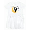 thumbnail image 1 of Inktastic Cow Jumped over the Moon Girls Toddler Dress, 1 of 5