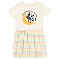 thumbnail image 1 of Inktastic Cow Jumped over the Moon Girls Toddler Dress, 1 of 5