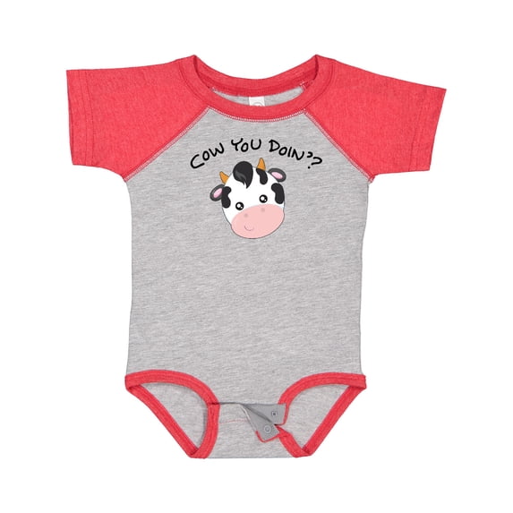 Inktastic Cow You Doin'? Cute Cow Boys or Girls Baby Bodysuit