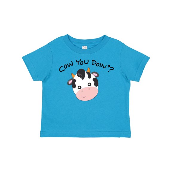 Inktastic Cow You Doin'? Cute Cow Boys or Girls Toddler T-Shirt