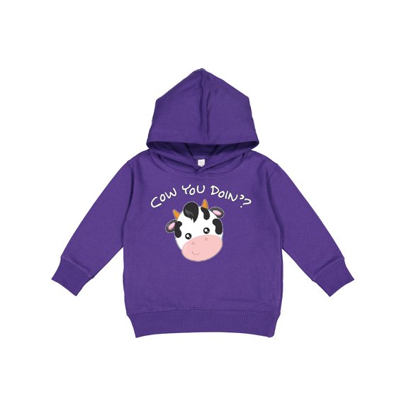 Inktastic Cow You Doin'? Cute Cow Toddler Hoodie