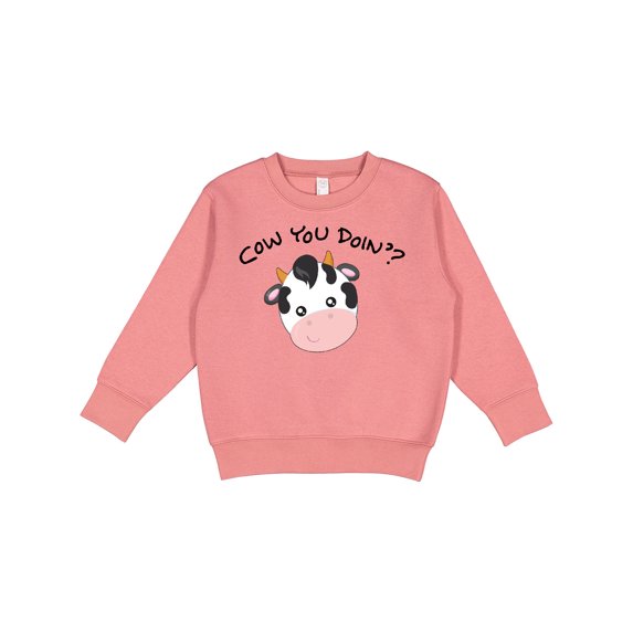 Inktastic Cow You Doin'? Cute Cow Toddler Sweatshirt