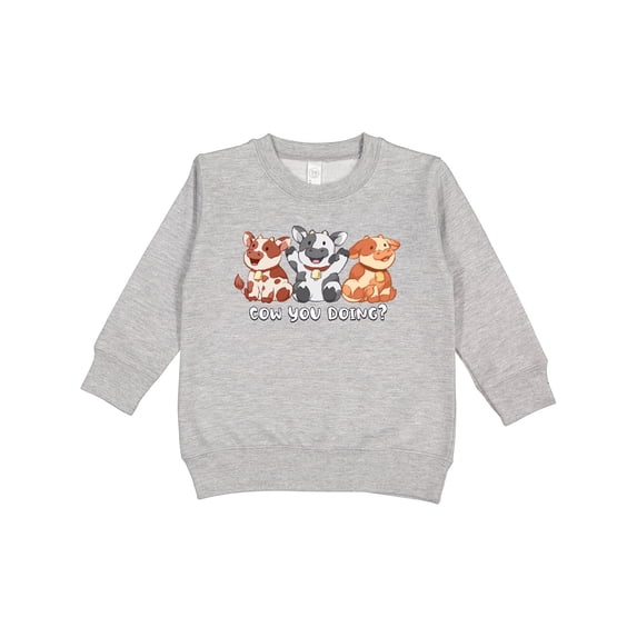 Inktastic Cow You Doing? Toddler Sweatshirt