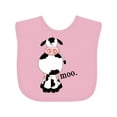 thumbnail image 1 of Inktastic Cow-moo. Boys or Girls Baby Bib, 1 of 4