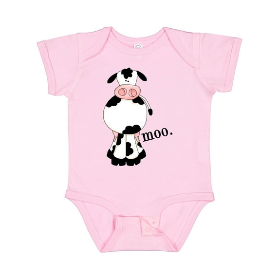 Inktastic Cow-moo. Boys or Girls Baby Bodysuit