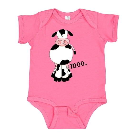 Inktastic Cow-moo. Boys or Girls Baby Bodysuit