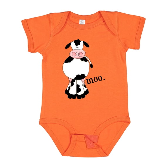 Inktastic Cow-moo. Boys or Girls Baby Bodysuit