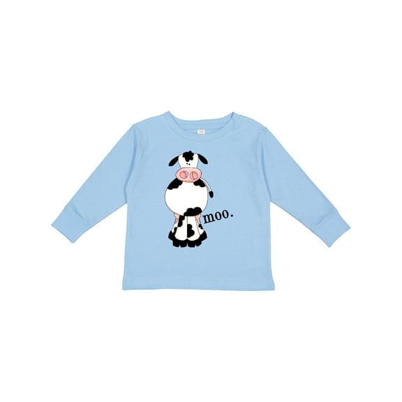 Inktastic Cow-moo. Boys or Girls Long Sleeve Toddler T-Shirt