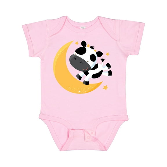 Inktastic Cow over the Moon Rhyme Boys or Girls Baby Bodysuit