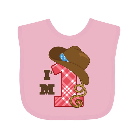 Inktastic Cowboy 1st Birthday Western Boys Baby Bib