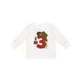 thumbnail image 1 of Inktastic Cowboy 3rd Birthday I'm Three Girls Long Sleeve Toddler T-Shirt, 1 of 5