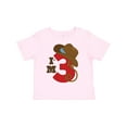 thumbnail image 1 of Inktastic Cowboy 3rd Birthday I'm Three Girls Toddler T-Shirt, 1 of 5