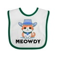 thumbnail image 1 of Inktastic Cowboy Cat Meowdy Boys or Girls Baby Bib, 1 of 4