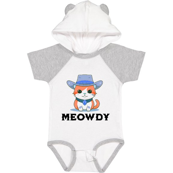 Inktastic Cowboy Cat Meowdy Boys or Girls Baby Bodysuit