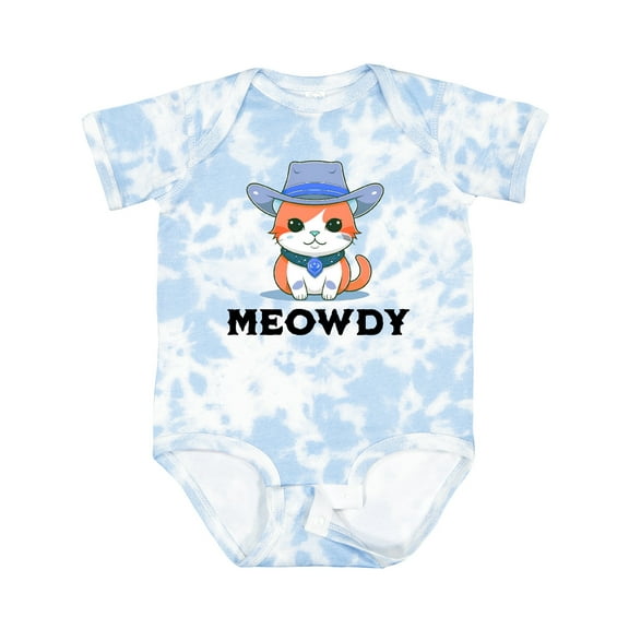 Inktastic Cowboy Cat Meowdy Boys or Girls Baby Bodysuit