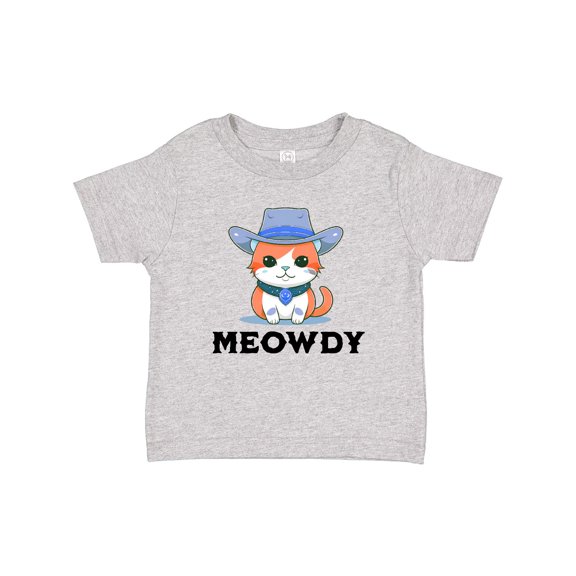 Inktastic Cowboy Cat Meowdy Boys or Girls Baby T-Shirt