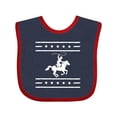 thumbnail image 1 of Inktastic Cowboy Silhouette Team Roping Rodeo Boys or Girls Baby Bib, 1 of 4